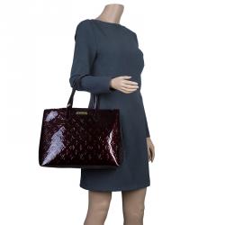 مملوكة مسبقًا Louis Vuitton Amarante Monogram Vernis Wilshire Tote MM Bag