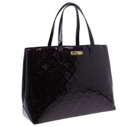 مملوكة مسبقًا Louis Vuitton Amarante Monogram Vernis Wilshire Tote MM Bag