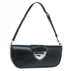 مملوكة مسبقًا Louis Vuitton Black Epi Leather Montaigne Clutch Bag