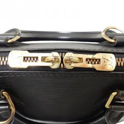 مملوكة مسبقًا حقيبة لوي فيتون ألما جلد أيبي أسود PM