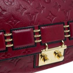 Pre Owned Louis Vuitton Red Monogram Leather My Deer Rebble Bag