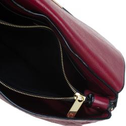 Pre Owned Louis Vuitton Red Monogram Leather My Deer Rebble Bag
