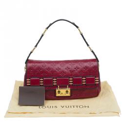 Pre Owned Louis Vuitton Red Monogram Leather My Deer Rebble Bag