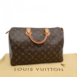 Pre Owned Louis Vuitton Monogram Canvas Speedy 35 