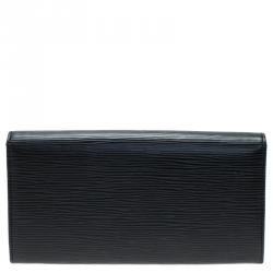 Pre Owned Louis Vuitton Black Epi Leather Sarah Continental Wallet
