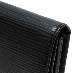 Pre Owned Louis Vuitton Black Epi Leather Sarah Continental Wallet