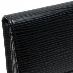 Pre Owned Louis Vuitton Black Epi Leather Sarah Continental Wallet