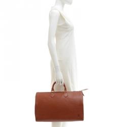 Pre Owned Louis Vuitton Kenyan Fawn Epi Leather Speedy 40
