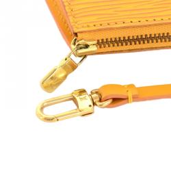 Pre Owned Louis Vuitton Tassil Yellow Epi Leather Accessories Pochette Bag 21