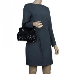 Pre Owned Louis Vuitton Black Monogram Fascination Lock Frame BB Bag