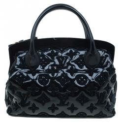 Pre Owned Louis Vuitton Black Monogram Fascination Lock Frame BB Bag