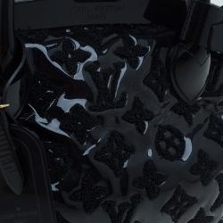 Pre Owned Louis Vuitton Black Monogram Fascination Lock Frame BB Bag