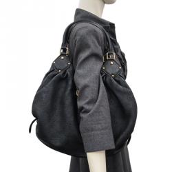 Louis Vuitton Lagon Monogram Mahina Leather L Bag