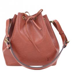 Pre Owned Louis Vuitton Kenyan Fawn Epi Leather Petite Noe Bag