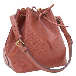 Pre Owned Louis Vuitton Kenyan Fawn Epi Leather Petite Noe Bag