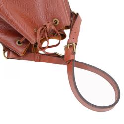 Pre Owned Louis Vuitton Kenyan Fawn Epi Leather Petite Noe Bag
