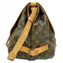 Pre Owned Louis Vuitton Monogram Canvas Saumur 43 Bag