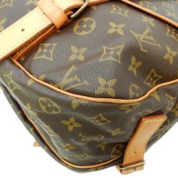 Pre Owned Louis Vuitton Monogram Canvas Saumur 43 Bag