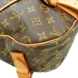 Pre Owned Louis Vuitton Monogram Canvas Saumur 43 Bag