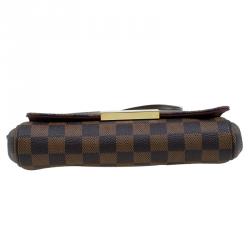 Pre Owned Louis Vuitton Damier Ebene Canvas Favorite PM Bag