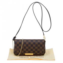 Pre Owned Louis Vuitton Damier Ebene Canvas Favorite PM Bag