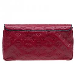 Pre Owned Louis Vuitton Red Monogram Leather My Deer Enigme Clutch