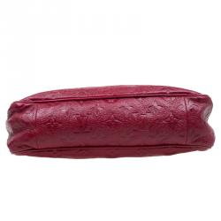 Pre Owned Louis Vuitton Red Monogram Leather My Deer Enigme Clutch