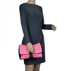 Louis Vuitton Pink/Black Monogram Satin and Vernis Limited Edition Coquette  Pochette Louis Vuitton