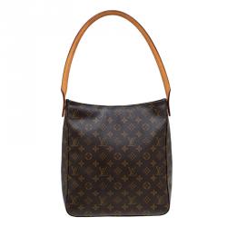 RvceShops Revival, Brown Louis Vuitton Monogram Looping GM Tote Bag