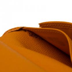 Pre Owned Louis Vuitton Orange Epi Leather French Purse 