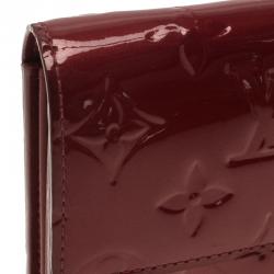 Louis Vuitton Red Monogram Vernis Sarah Wallet