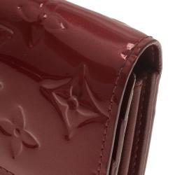 Louis Vuitton Red Monogram Vernis Sarah Wallet
