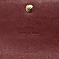 Louis Vuitton Red Monogram Vernis Sarah Wallet