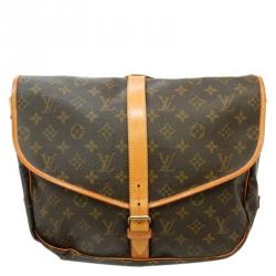 Pre Owned حقيبة لوي فيتون ساومور كانفاس مونوغرامي 35