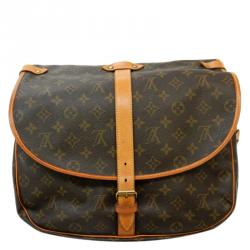 Pre Owned حقيبة لوي فيتون ساومور كانفاس مونوغرامي 35