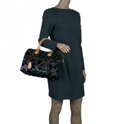 Pre Owned Louis Vuitton Monogram Canvas Limited Edition Fleur De Jais Speedy 30 Bag