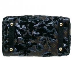 Pre Owned Louis Vuitton Monogram Canvas Limited Edition Fleur De Jais Speedy 30 Bag