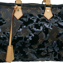 Pre Owned Louis Vuitton Monogram Canvas Limited Edition Fleur De Jais Speedy 30 Bag
