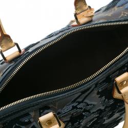 Pre Owned Louis Vuitton Monogram Canvas Limited Edition Fleur De Jais Speedy 30 Bag