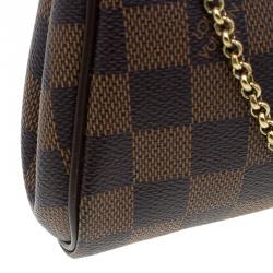 مملوكة مسبقًا حقيبة يد صغيرة لوي فيتون إيفا كانفاس دامييه أيبين