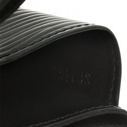 مملوكة مسبقًا محفظة بطاقات لوي فيتون جلد ايبي سوداء