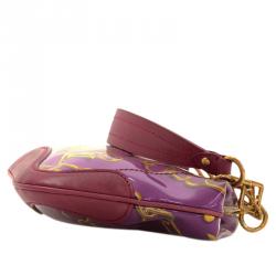 Pre Owned Louis Vuitton Fuschia Monogram Charms Limited Edition Cabas Bag
