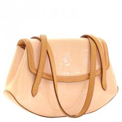 Pre Owned Louis Vuitton Marshmallow Monogram Vernis Biscayne Bay Bag