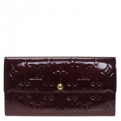 Louis Vuitton Amarante Monogram Vernis Sarah Continental Wallet