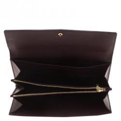 Louis Vuitton Amarante Monogram Vernis Sarah Continental Wallet