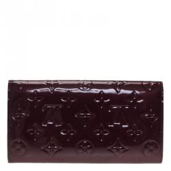 Louis Vuitton Amarante Monogram Vernis Sarah Continental Wallet