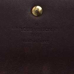Louis Vuitton Amarante Monogram Vernis Sarah Continental Wallet