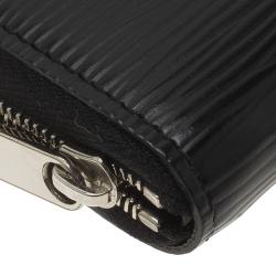 مملوكة مسبقًا محفظة صغيرة لوي فيتون جلد ايبي أسود بسحاب