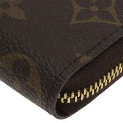 مملوكة مسبقًا محفظة نقود لوي فيتون كانفاس مونوغرامي بسحاب