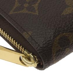 مملوكة مسبقًا محفظة نقود لوي فيتون كانفاس مونوغرامي بسحاب